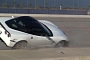 Chevrolet Corvette Drifts into Curb during Autocross