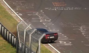 Chevrolet Corvette Has Tricky Nurburgring Crash, Gets Lucky