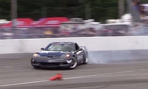Chevrolet Corvette Pulls Extreme Drifting at LS Fest, Not Your Usual Drift Car
