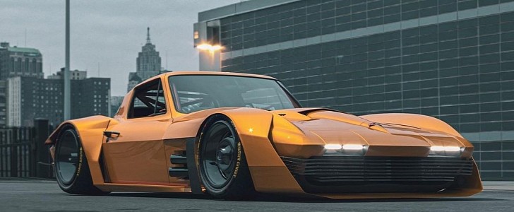 Chevrolet "Cyber Corvette" rendering