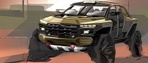Chevrolet Off-Road Concept Official Sketch Is Half SEMA Beast, Half Monster Truck