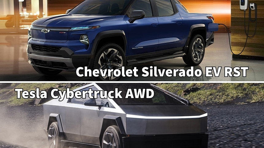 Chevrolet Silverado EV RST vs Tesla Cybertruck AWD