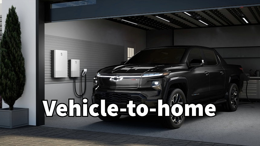 Chevrolet Silverado EV will be the first to support GM's V2H bidirectional charging setup