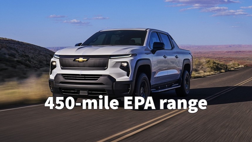 Chevrolet Silverado EV Work Truck will have an EPA range of 450 miles