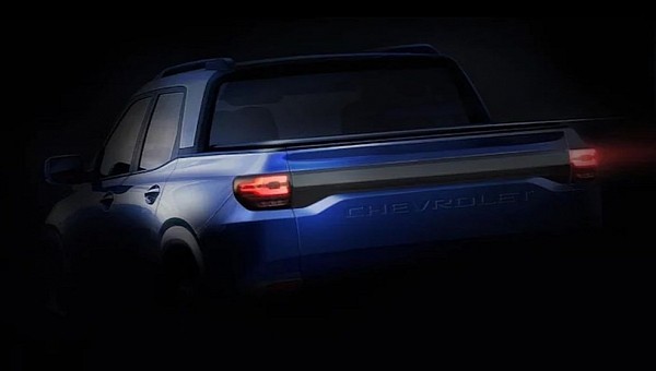 Chevrolet teased a new part of the new Montana: its rear end