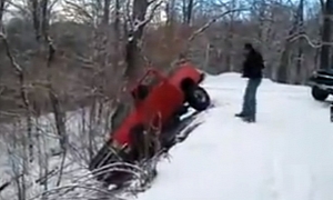 Chevrolet Truck Rescue Attempt Goes Awfully Wrong