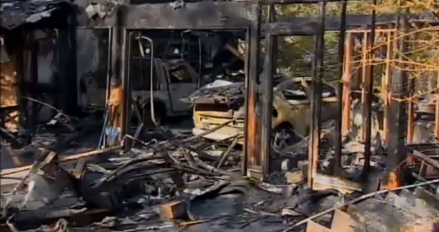 Chevy Volt destroyed in fire