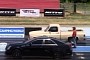 Chevy C10 Sleeper Drag Races Cadillac CTS-V, Head Start Brings Humiliating Loss