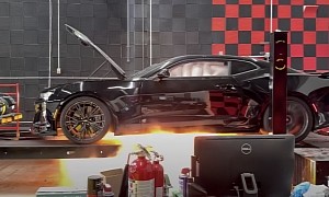 Chevy Camaro Goes Up in Flames During Dyno Test, Nobody Panic!