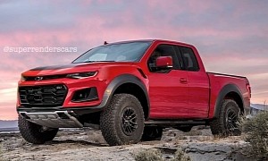 Chevy Camaro Pickup Face Swap Looks Like a Raptor Rival