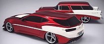 Chevy Camaro Turned into Nomad Wagon Looks Like a Hot Wheels Toy