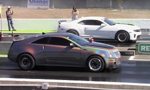 Chevy Camaro ZL1 Means Business, Cadillac CTS-V Simply Doesn't Care