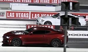 Chevy Camaro ZL1 Races Mustang GT Over a Quarter-Mile, Ford's Feelings Get Hurt
