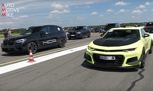 Chevy Camaro ZL1 vs. BMW X3 M Competition Race Has an Obvious Winner, or Has It?