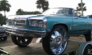 Chevy Caprice Convertible on 32-Inch Rims