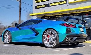 Chevy Corvette Becomes Neo-Chrome Monster With Matching Glow, Has Vintage Tricks