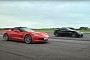 Chevy Corvette C7 and Alfa Romeo 8C - American V8 vs Italian V8 Is a Weird Race