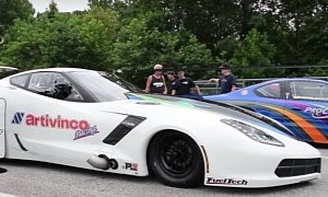 Chevy Corvette C7 Turned Dragster Has 4000 BHP+, That's Four Veyrons Combined
