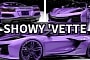 Chevy Corvette Z06 Lives Life in Purple, Gains Matching Large Wheels but Only Digitally