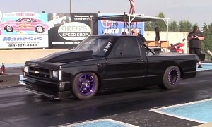 Chevy S10 Race Truck with Twin-Turbo Muscle Pulls 7s 1/4-Mile Like It's Nothing
