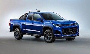 Chevy Colorado "Camaro Pickup Truck" Rendered With Ginormous Grille
