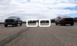 Chevy Tahoe RST Drags Ford F-150 Tremor for Truck Glory, Then a Raptor R Intervenes