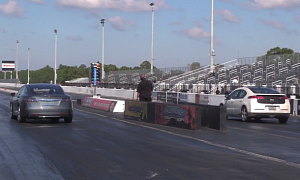 Chevy Volt is No Match for Tesla Model S On Drag Strip