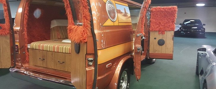 Joe Maddon's customized Dodge Van
