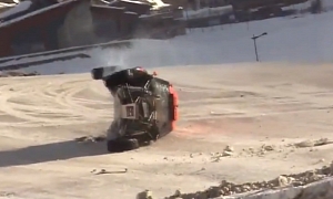 Chicherit Crashes During World Record Car Jump Attempt
