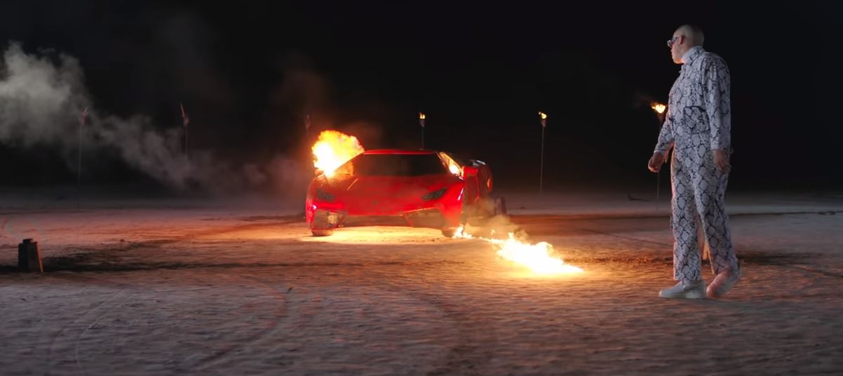 Child Dies Trying to Recreate Bad Bunny Video With Burning Lambo -  autoevolution