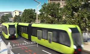China Presents Self-Driving Tram That Uses Wheels Instead of Tracks