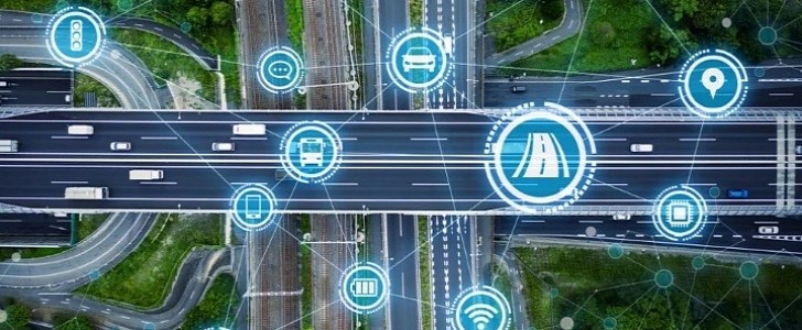 Smart roads can exchange data with cars