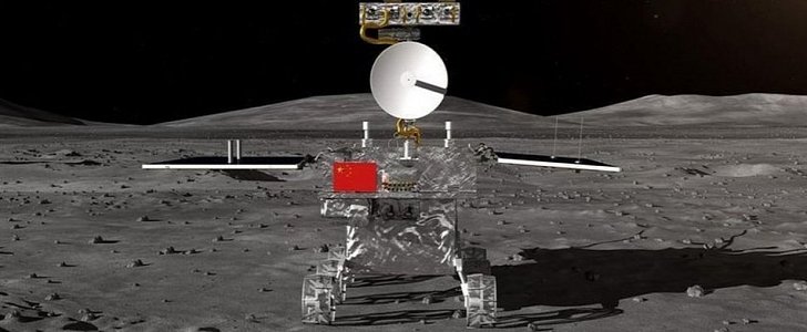 Rendering of the Chang'e-4 Rover