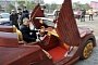 Chinese Builds Dragon-Look-alike Wooden Car, Says It’s His Vision of a Sportscar