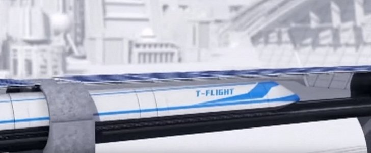 CASIC's T Flight maglev train