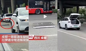 Chinese EV Loses Battery Pack While Driving, Showing the Perils of Swappable Batteries