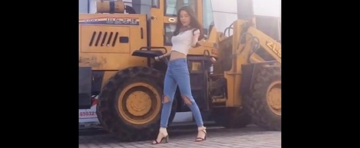 Chinese Girl Dances In Sexiest Ad for a Front Loader Ever Made