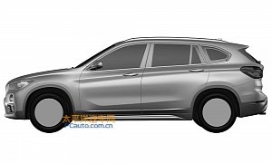 Chinese Patent Images Reveal Design of BMW X1 with Extended Wheelbase