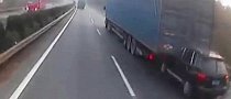 Chinese Drug Dealer Rams Porsche into Back of Lorry and Gets Stuck