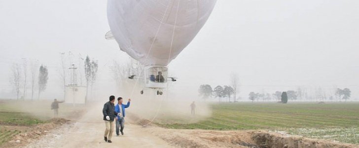 Chinese Villager Builds His Own Zeppelin