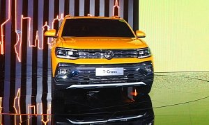 Chinese VW T-Cross Is Golden With Tiguan Front End Redesign