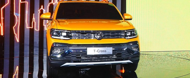 Chinese VW T-Cross Is Golden With Tiguan Front-End Design