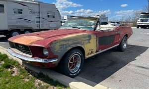 Chopped 1968 Ford Mustang Hardtop Is Selling at No Reserve, V8 Also Available