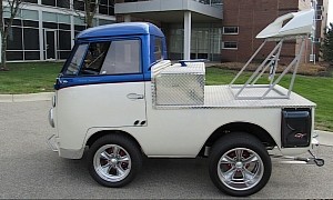 Wind Up Key 1964 Volkswagen Truck With 330 HP Looks Even Stranger in the Open