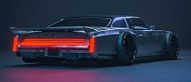 Chopped Chevrolet Monte Carlo Shows Badass Custom Look in Dark Rendering