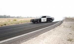 CHP Officers Train for Winter by Doing Donuts in Their Dodge Charger