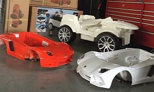 Chris Brown and Tyga Had Mini Lambos and Range Rovers Customized for Their Kids