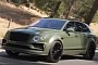 Chris Brown's Bentley Bentayga Looks Sleek With a New, Two-Tone Army Green Wrap
