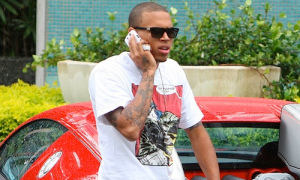 Chris Brown Shows Off in a Bugatti Veyron