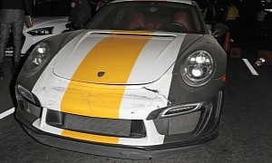 Chris Brown’s Custom Porsche Damaged in Valet Parking Multi-Car Crash